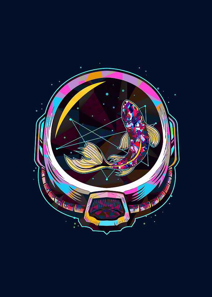 Fish space helmet