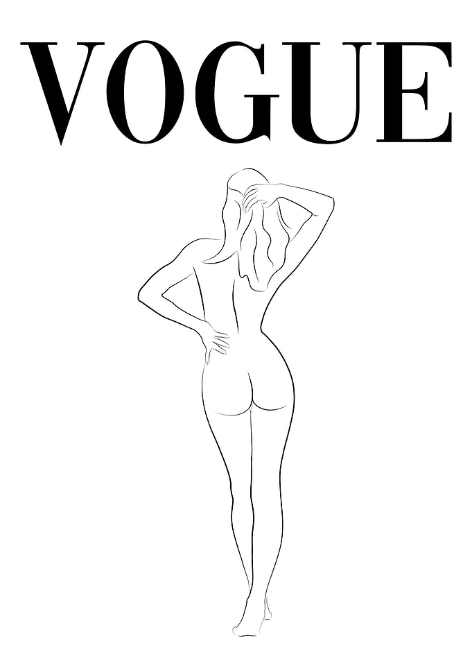 Vogue Naked Girl Woman