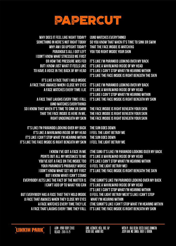 Linkin park papercut