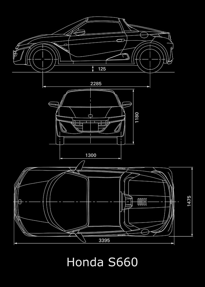 honda S660 blueprint 2020