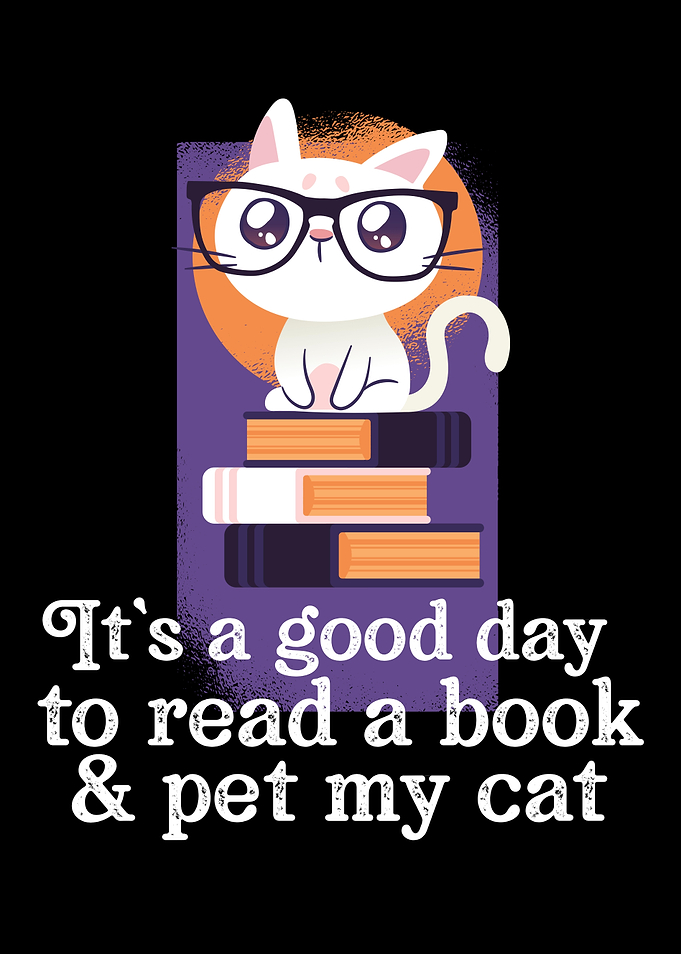 book and cat