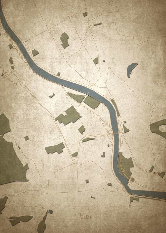 Tbilisi Downtown Map