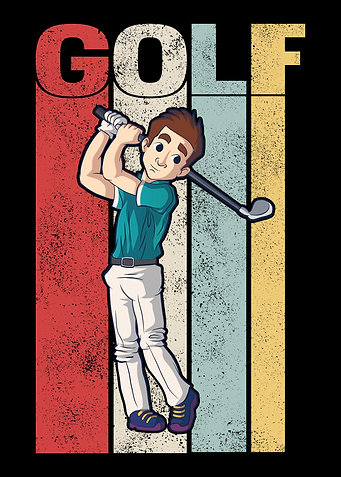 Golfer Golf Retro Golfing