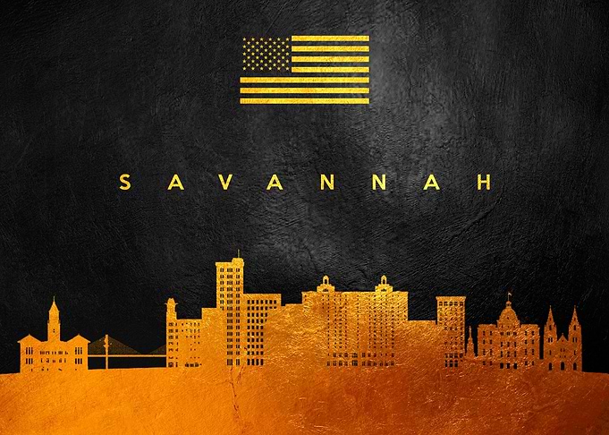 Savannah Georgia Skyline