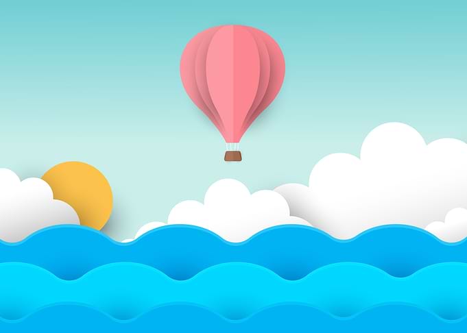 Minimal Hot Air Balloon