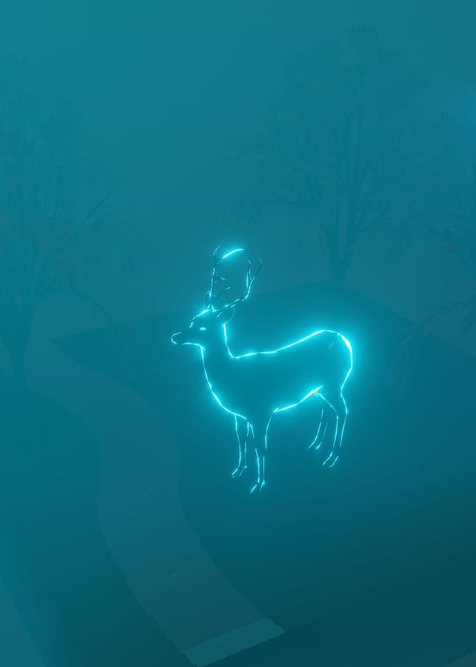 Winter Deer