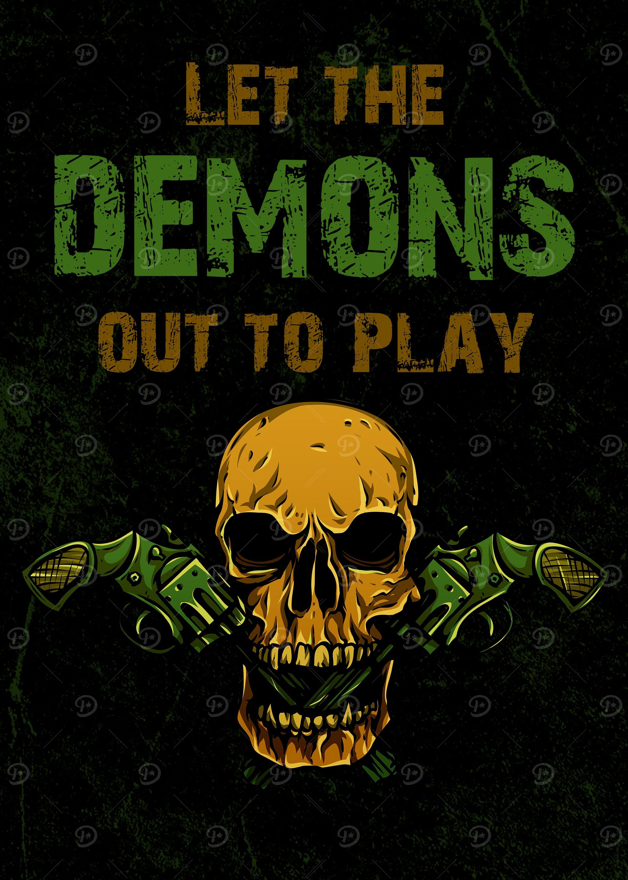 Demon Skull Gothic Devil