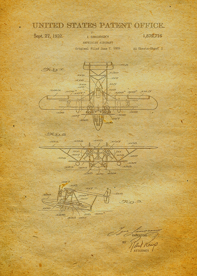 15 Amphibian Airplane Pat