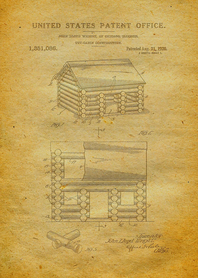 19 Lincoln Logs Toy Paten