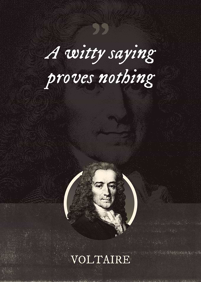 A witty saying proves