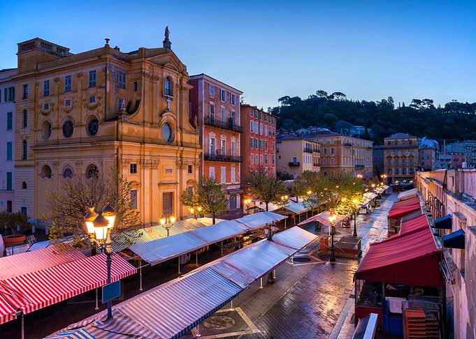 City of Nice at Dusk