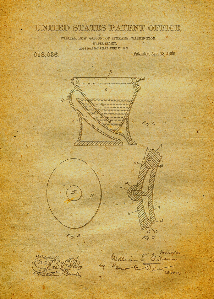 15 Water Closet Patent