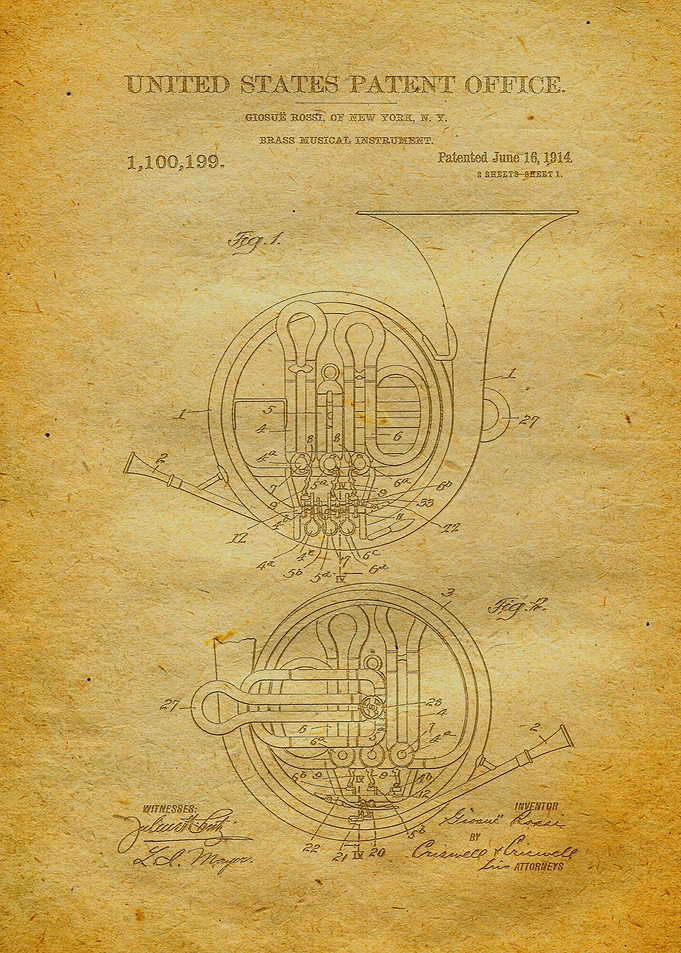 19 French Horn Patent