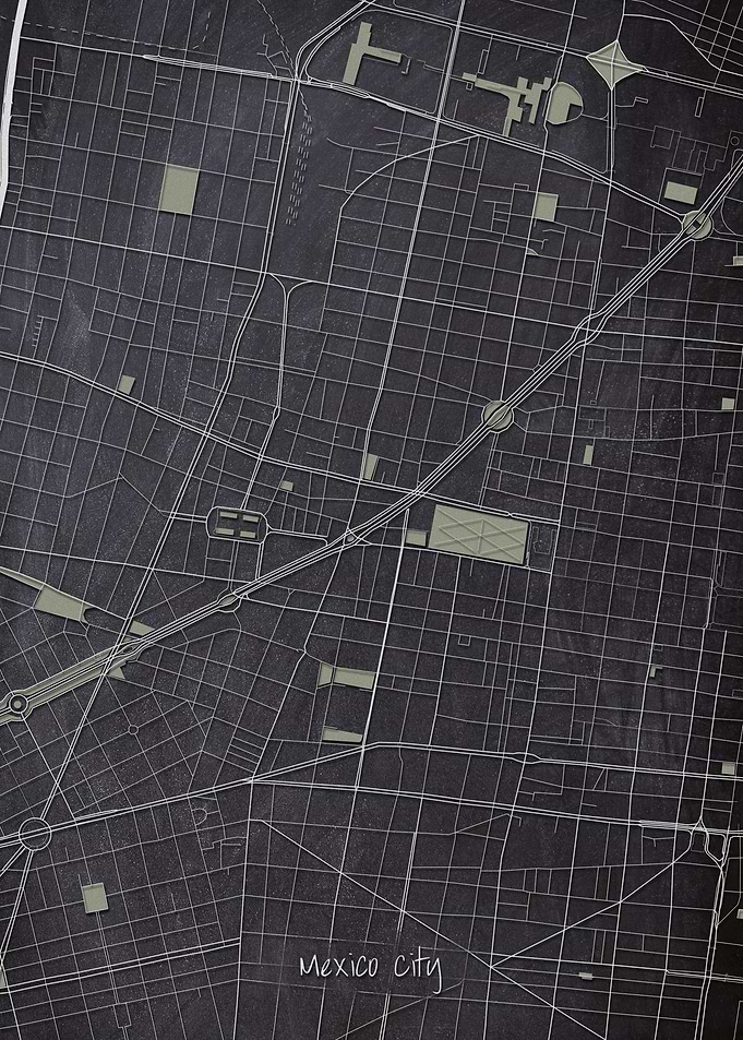 Mexico City Downtown Map