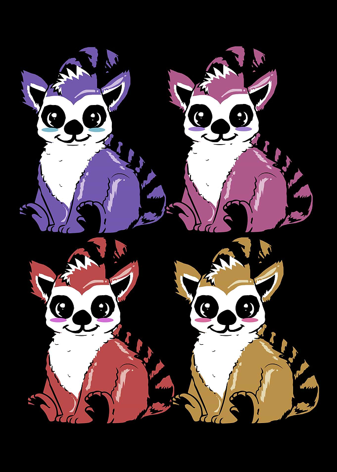 Lemur Family Living Room