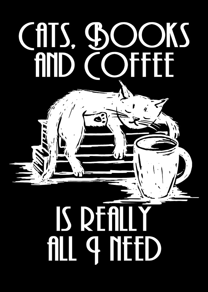 Cats Books and Coffee