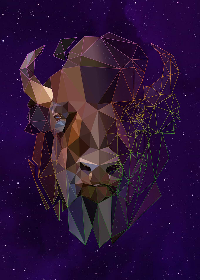 bison on modern art