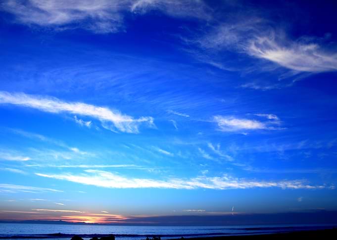 Sunset Ocean Blue