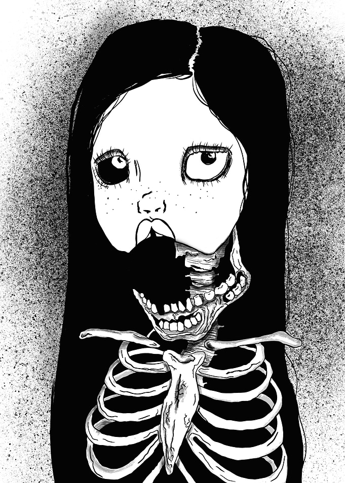Creepy Skull Girl