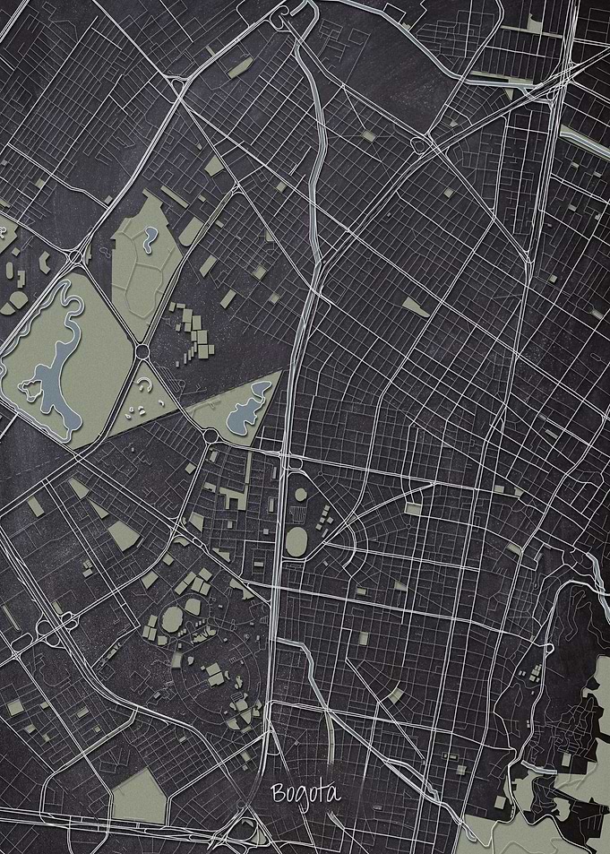 Bogota Downtown Map