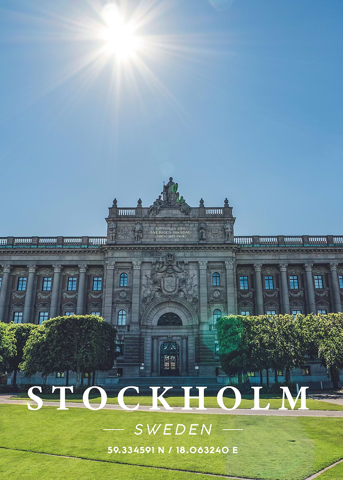 Stockholm Coordinate Art