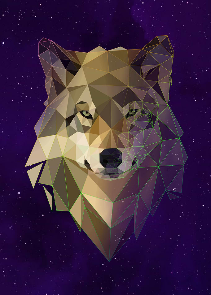 wolf on modern art
