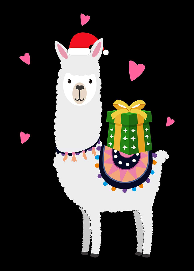 Christmas Llama Funny Al