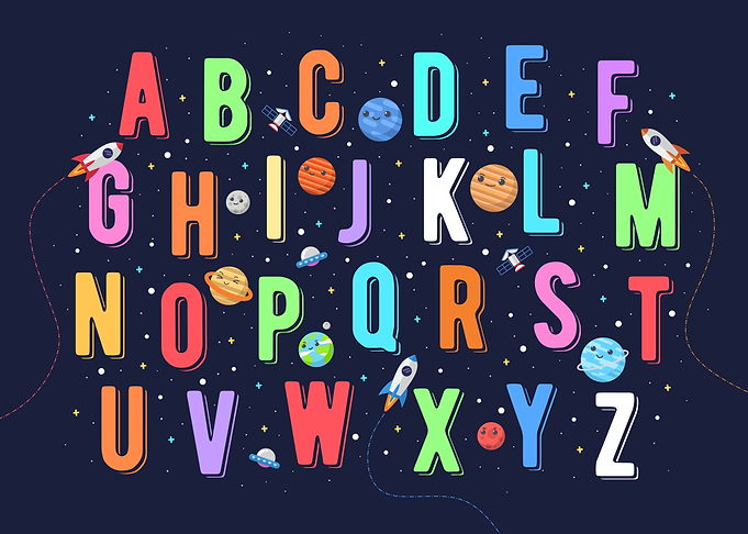 alphabet solar system