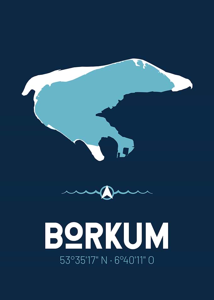 Borkum Map Design