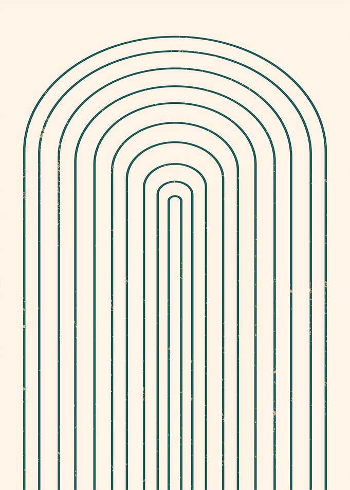 Teal Arch Minimalist