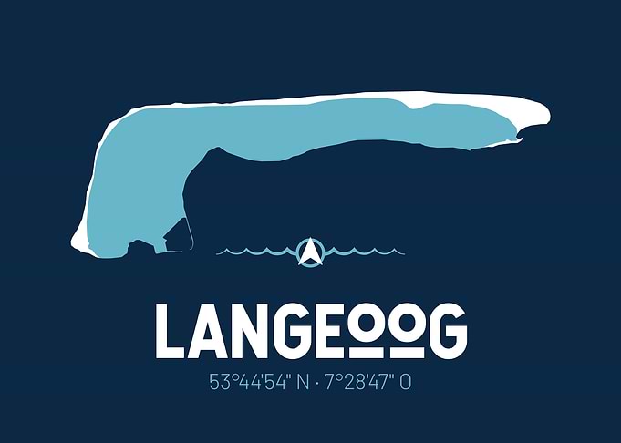 Langeoog Map Design