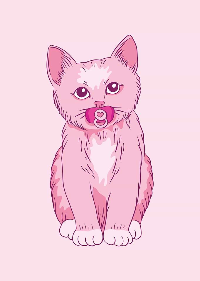 Pink Baby Kitten