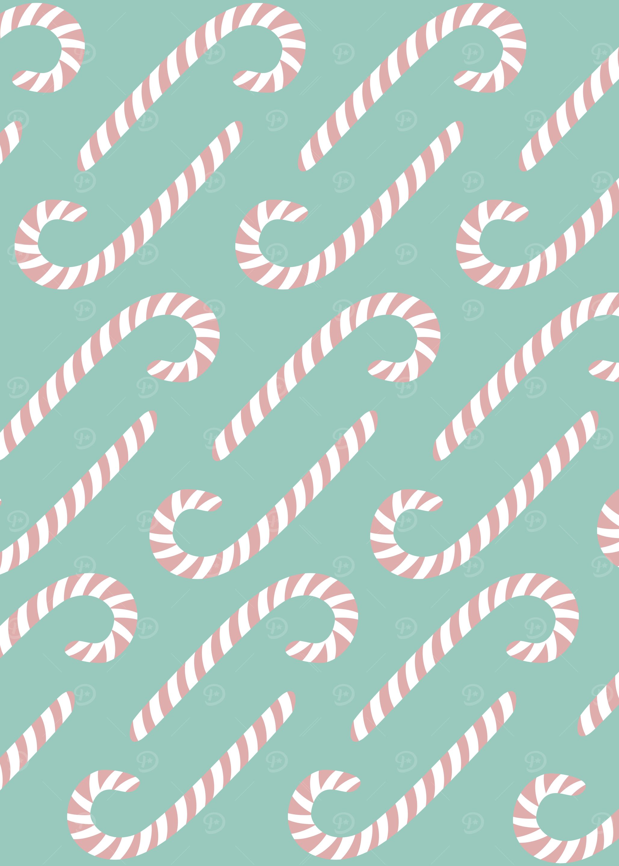 Candy canes pattern