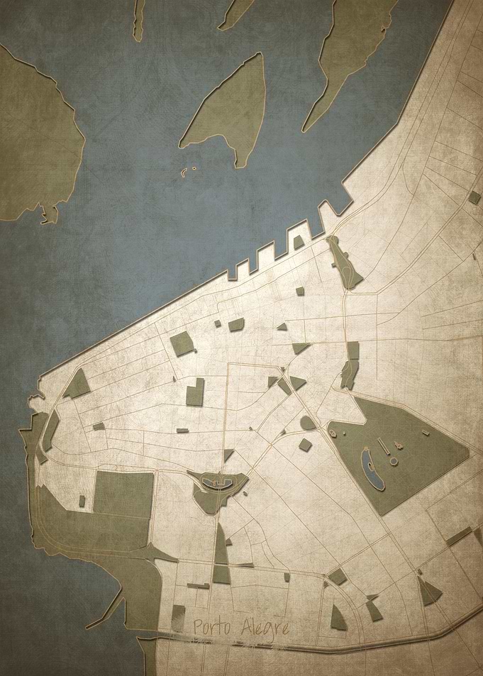 Porto Alegre Downtown Map
