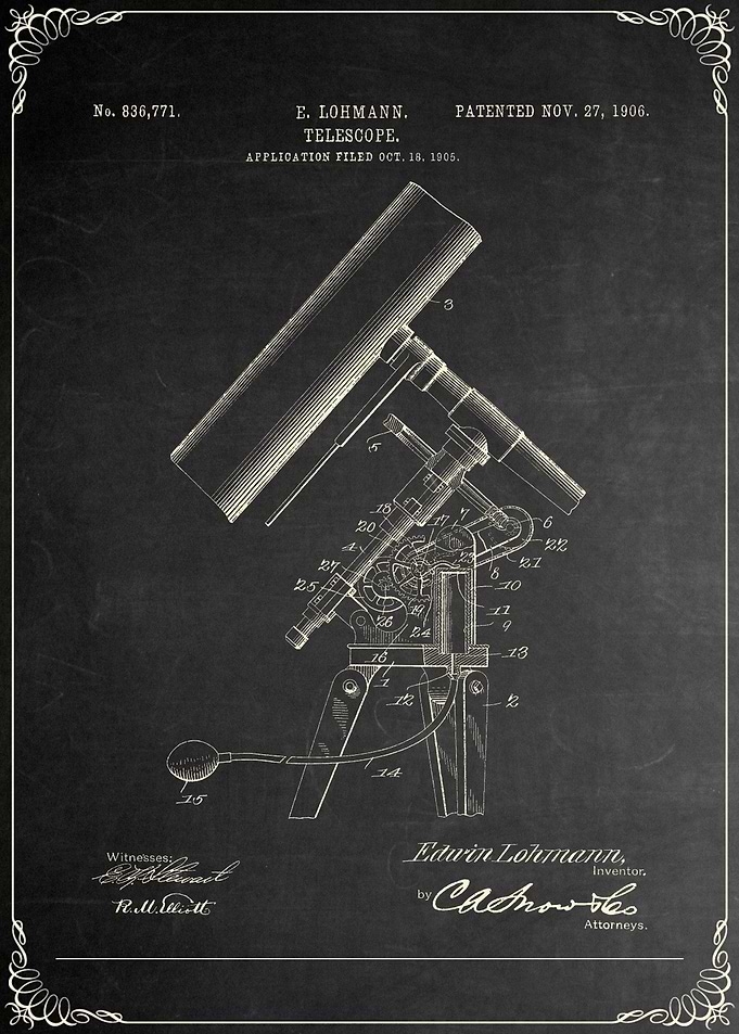 Telescope Patent Blueprint