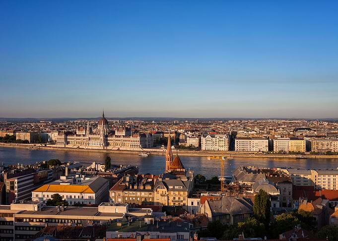 Budapest Sunset Cityscape