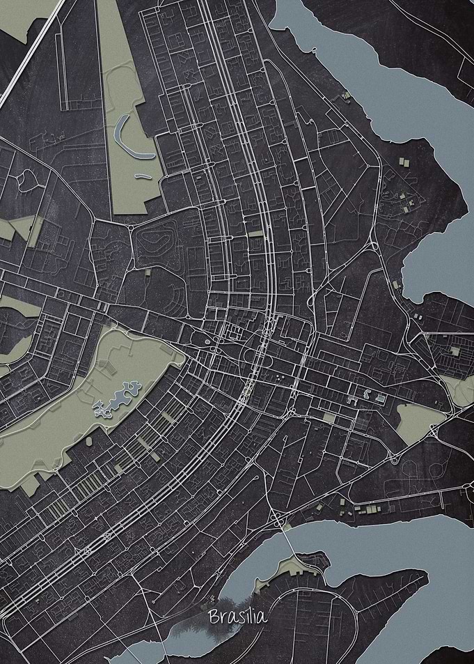 Brasilia Downtown Map