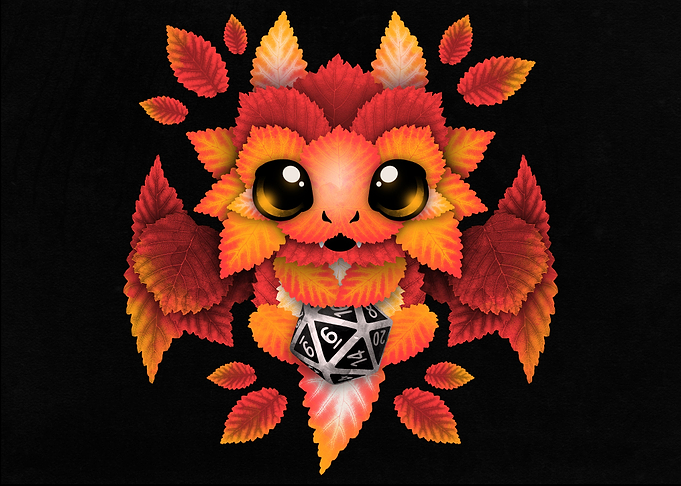 Dragon of leaves