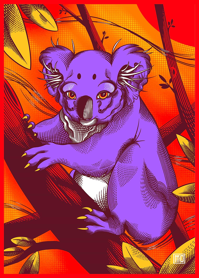 Fire Koala