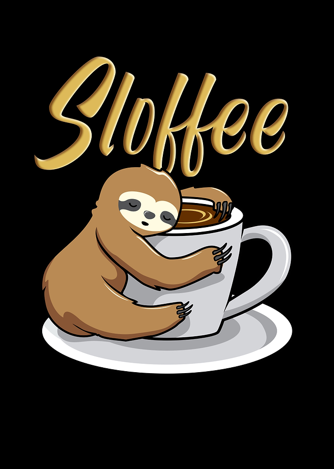 Sloffee Funny Sloth Coffee
