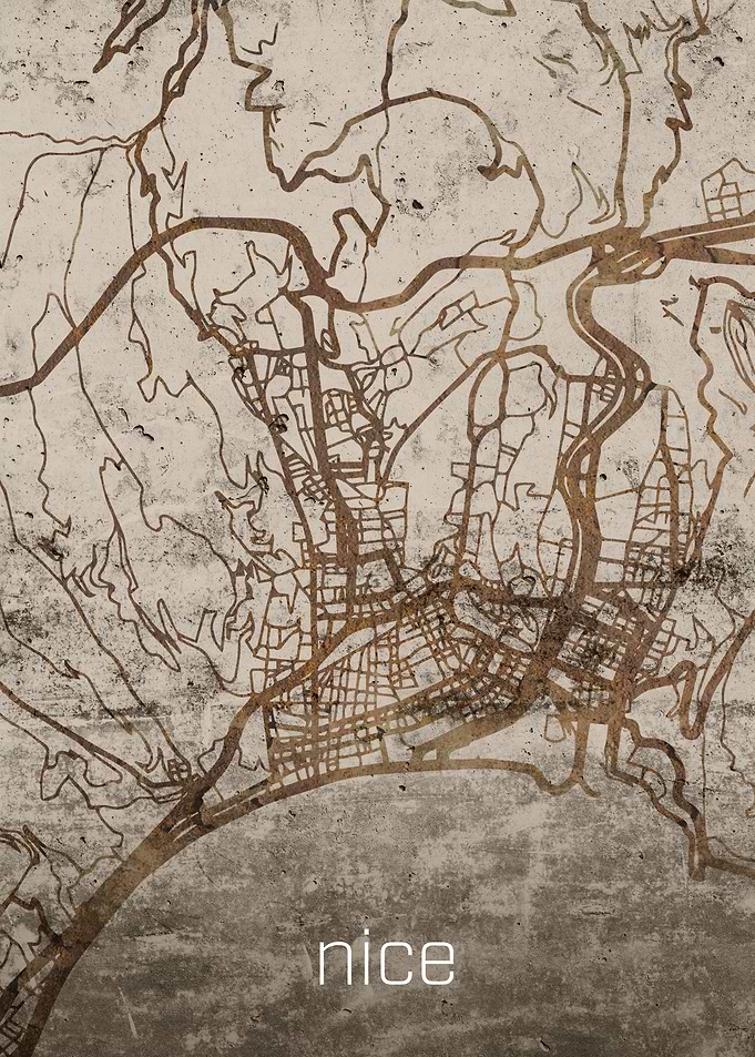 Nice Rusty Street Map