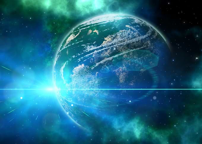 Space Galaxy Moon Universe