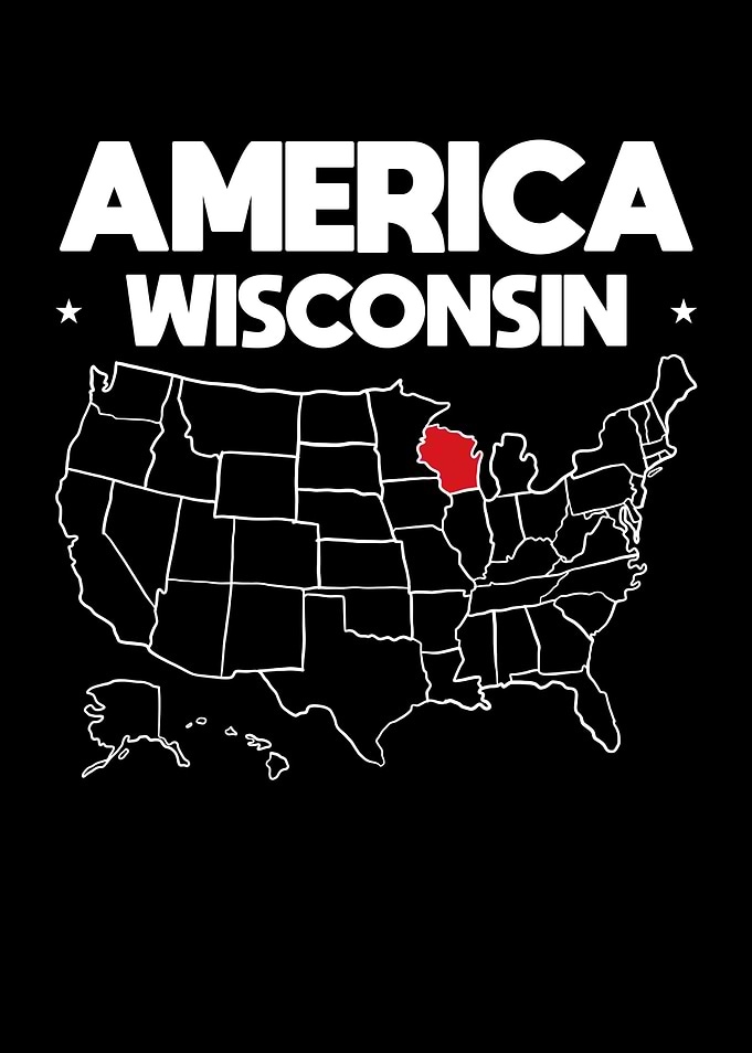 USA gift Wisconsin State