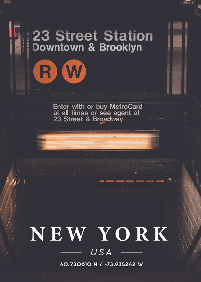 New York Coordinate Art