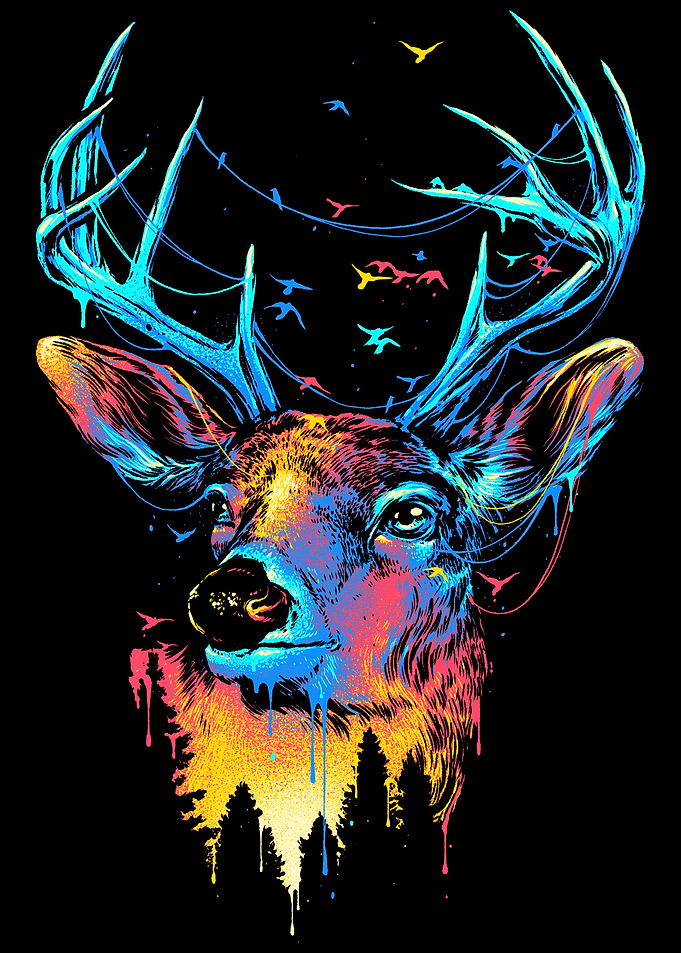 Colorful Deer