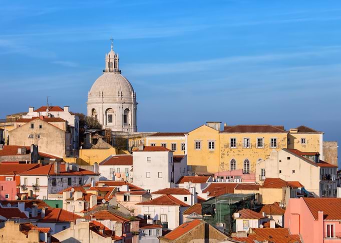 Lisbon City Skyline