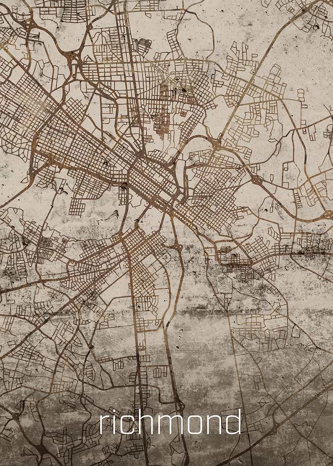 Richmond Rusty Street Map