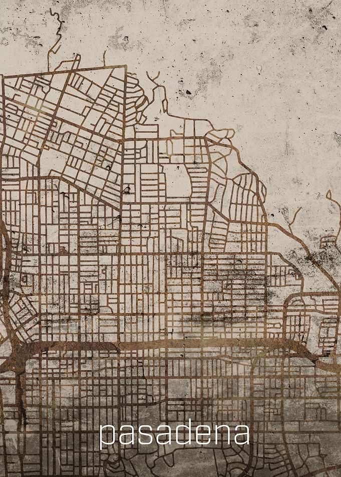 Pasadena Rusty Streets Map