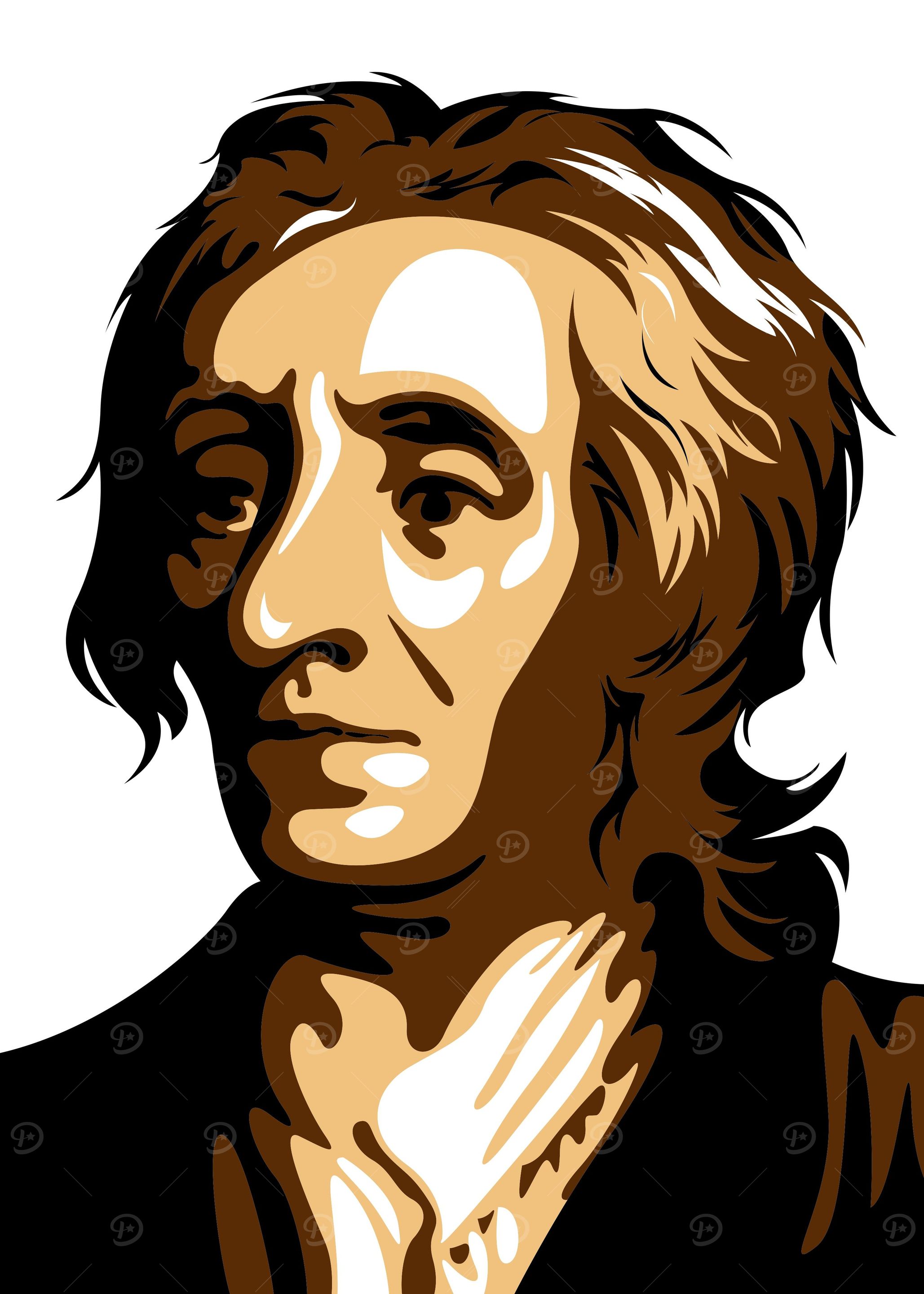John Locke in vexel art