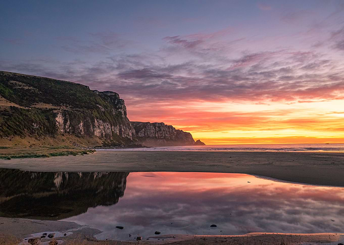 Sunrise at Purakaunui Bay